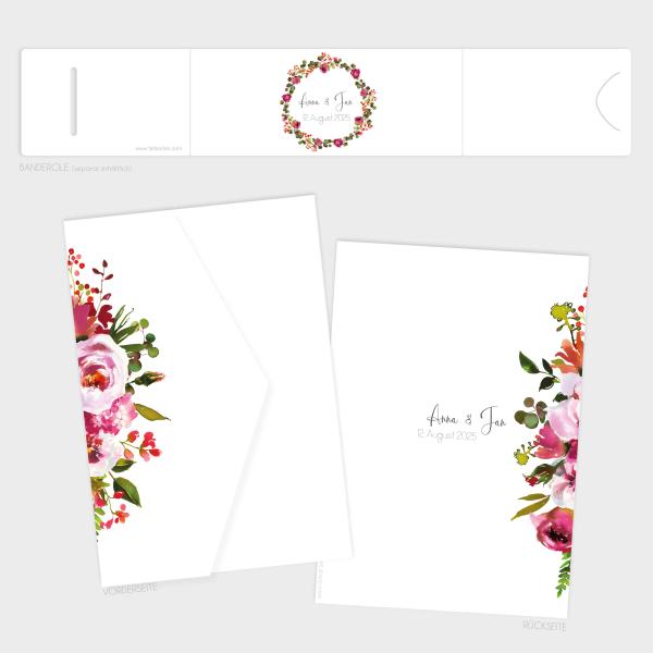 Pocketfold Einladung "Blush Pink" B6
